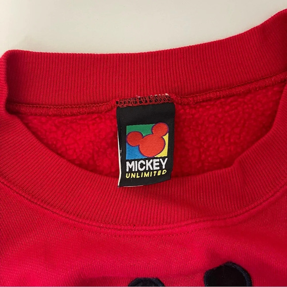 Disney Mickey Mouse Red Embroidered Pullover Sweatshirt 3X Women’s - Picture 10 of 12
